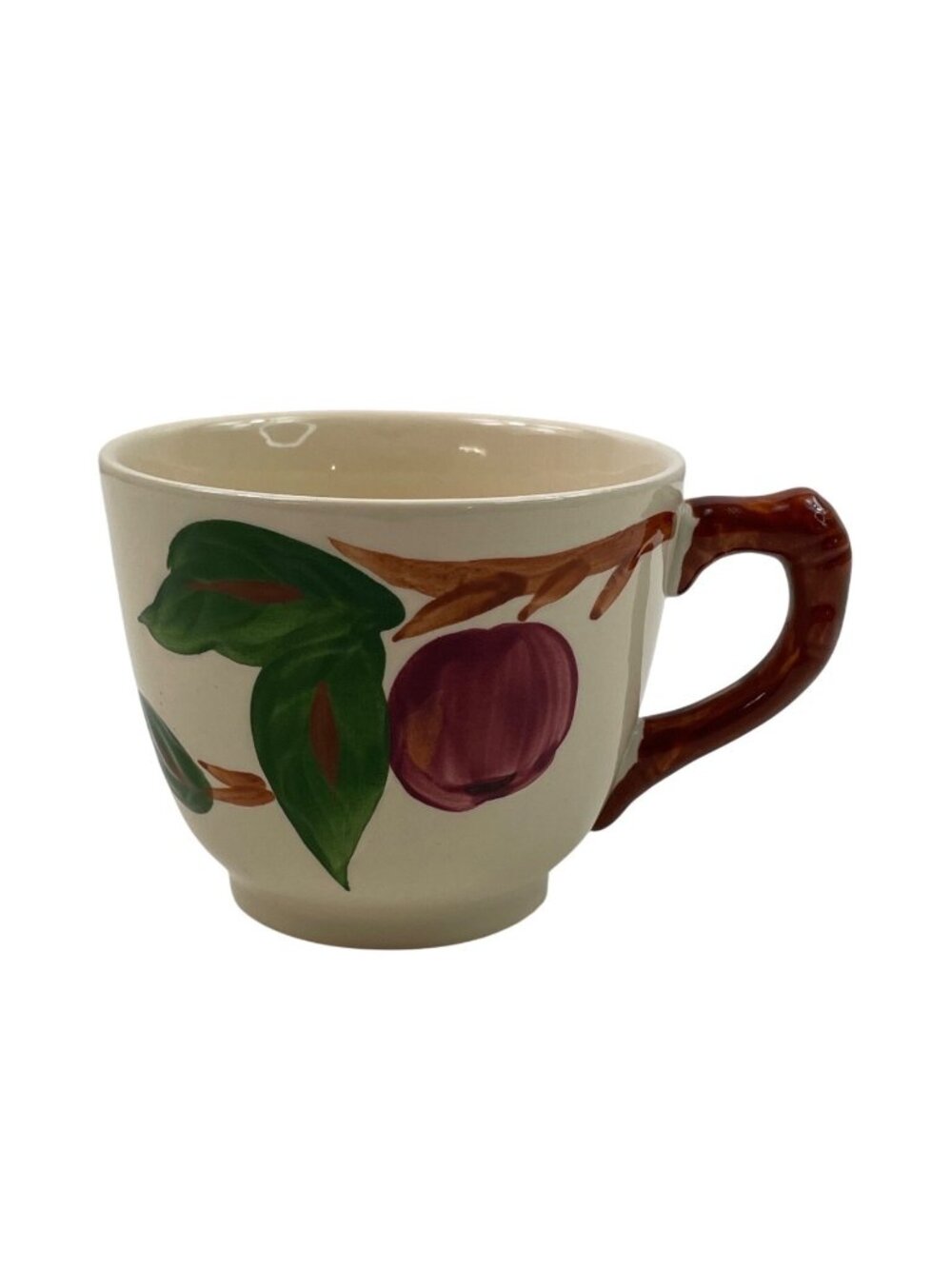 Franciscan Apple Flat Cup Mug Earthenware England Backstamp Handpainted